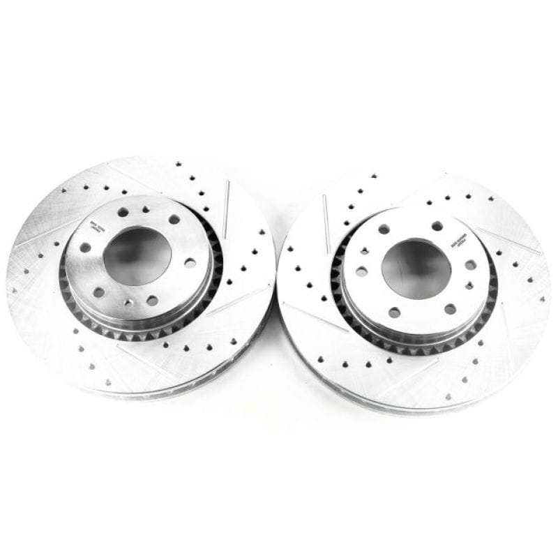 PowerStop — PowerStop Evolution Performance Drilled, Slotted & Plated Brake Rotor Pair