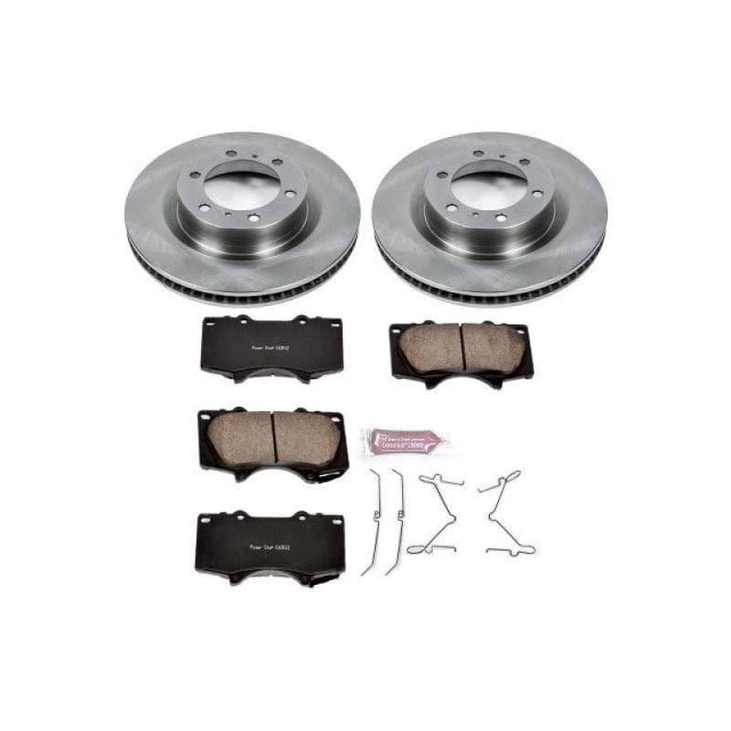 PowerStop — OE Stock Replacement Low-Dust Ceramic Brake Pad and Rotor Kit