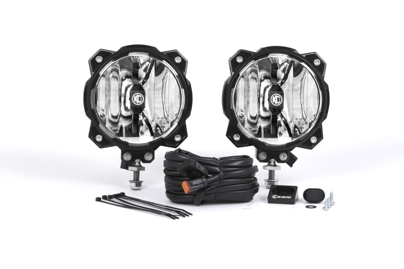 KC HiLiTES — KC Pro6 Gravity LED 6in Infinity Ring Spot 2-Light System Universal
Pro6; Gravity LED Single Mnt Spot System (pr)