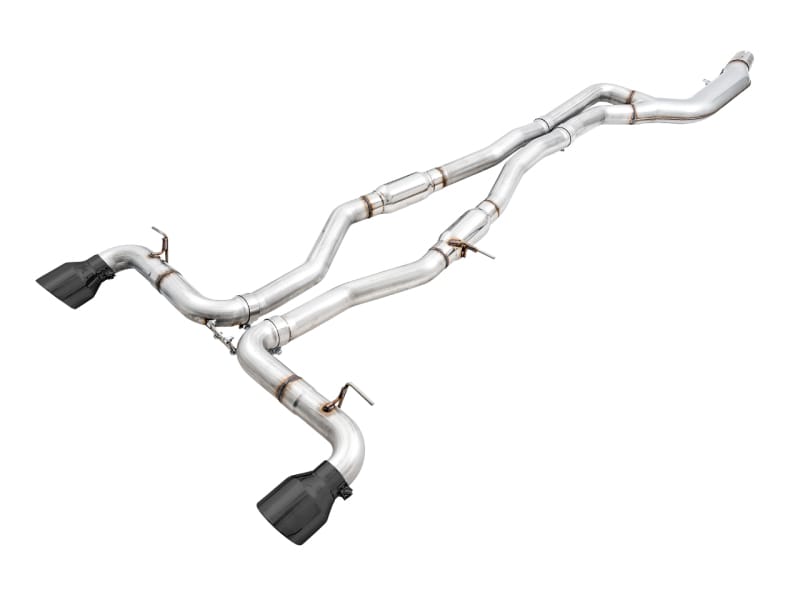 AWE Tuning — AWE Resonated Track Edition for A90 Supra - 5" Diamond Black Tips