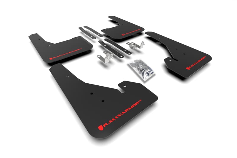 Rally Armor — Black Mud Flap/Red Logo