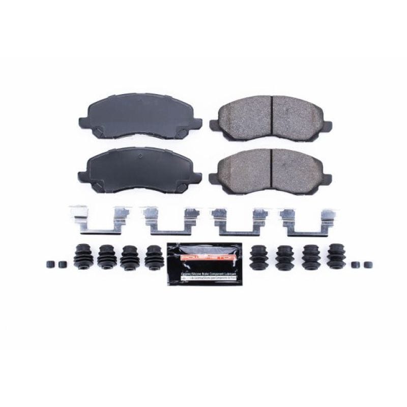PowerStop — PowerStop - Z23 Daily Driver Carbon-Fiber Ceramic Brake Pads with Hardware Kit