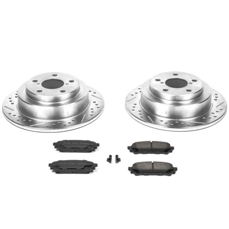 PowerStop — Z23 Daily Driver Carbon-Fiber Ceramic Brake Pad and Drilled & Slotted Rotor Kit