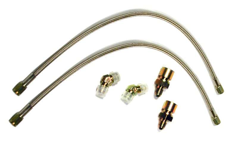 Wilwood — FLEXLINE KIT,18in.,-3 HOSE,7/16-24 45 DEG,1/8 NPT,INLET