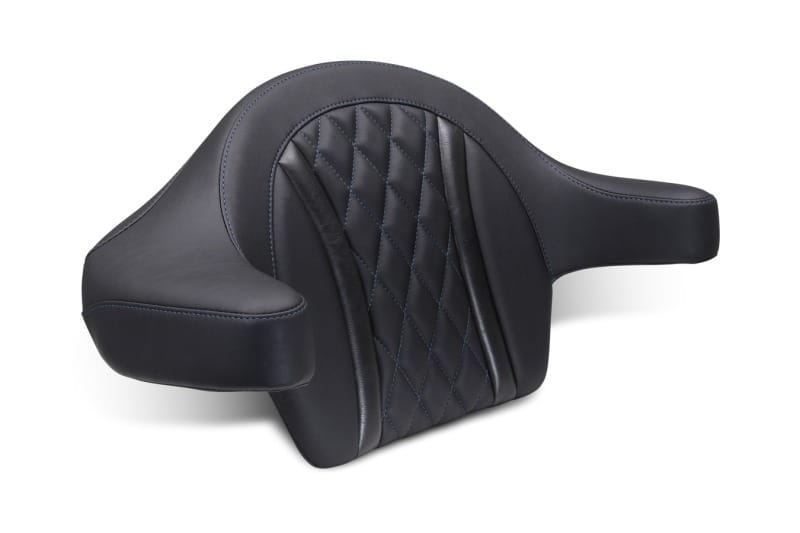 Mustang Motorcycle — Mustang 23-25 Harley CVO Road Glide (ST) Deluxe Diamond Ext Arm Wrap-around Backrest Black
