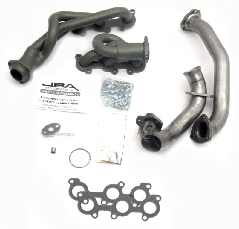 JBA — JBA 01-04 Toyota 3.4L V6 w/o EGR 1-1/2in Primary Ti Ctd Cat4Ward Header
Exhaust Header