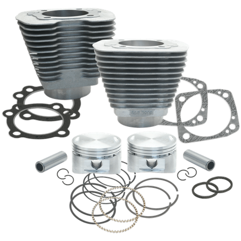 S&S Cycle — S&S Cycle 84-99 BT 88in 3 5/8in Big Bore Cylinder & Piston Kit - Natural