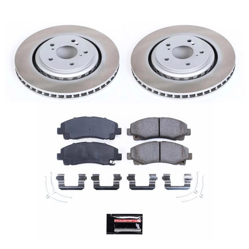 PowerStop — Semi-Coated Rotor and Low-Dust Ceramic Brake Pad Kit