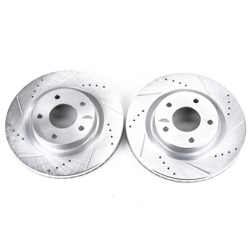 PowerStop — PowerStop Evolution Performance Drilled, Slotted & Plated Brake Rotor Pair