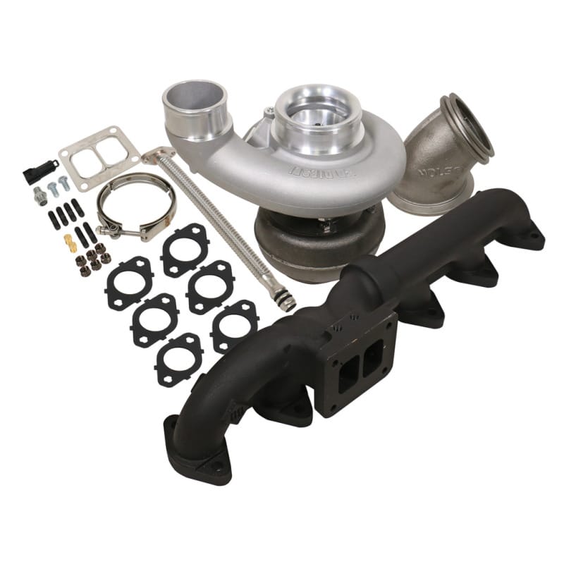 BD Diesel — BD Iron Horn 5.9L Cummins Turbo Kit S366SXE/80 1.00AR Dodge 2003-2007
Iron Horn Turbocharger Kit