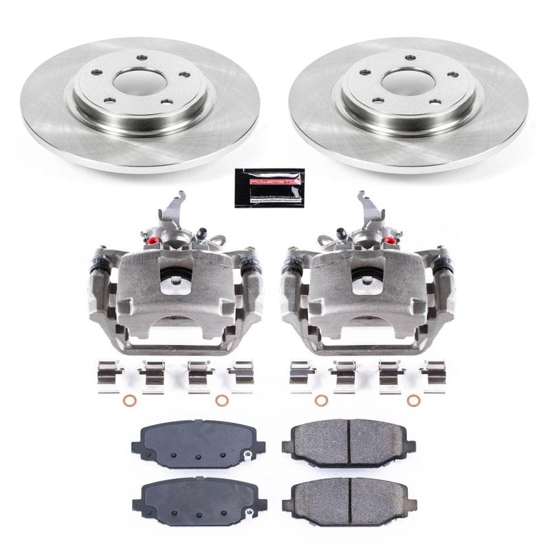 PowerStop — OE Stock Replacement Low-Dust Ceramic Brake Pad, Rotor and Caliper Kit