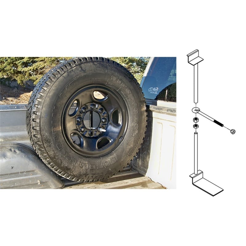 Titan Fuel Tanks — Spare Tire Buddy In Bed Tire Mount
TITAN Spare Tire Buddy