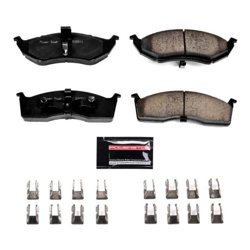 PowerStop — PowerStop - Z23 Daily Driver Carbon-Fiber Ceramic Brake Pads with Hardware Kit
