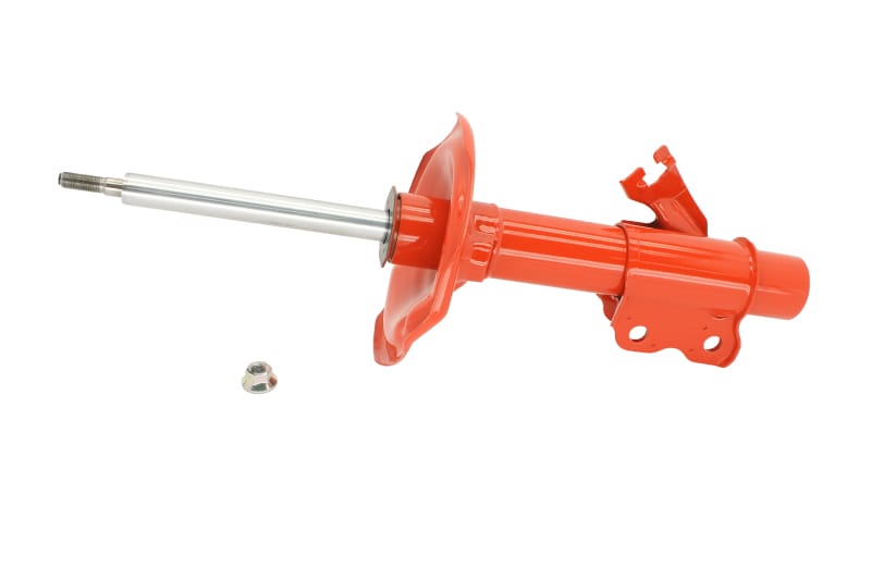 KYB — KYB AGX manually-adjustable shocks and struts allow you to design your own ride control performance without special tools, quickly and as often as you want. Enthusiasts can increase individual corner damping rates up to 125% more than the vehicles OEM design.  For ease of access, depending on vehicle application, the KYB AGX either has an eight position knob or a four position screwdriver slot. However, both offer the same overall capability. One simple adjustment increases both rebound and comp
Damping Rate Adjustable Strut