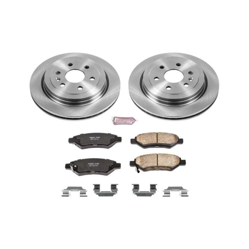 PowerStop — OE Stock Replacement Low-Dust Ceramic Brake Pad and Rotor Kit