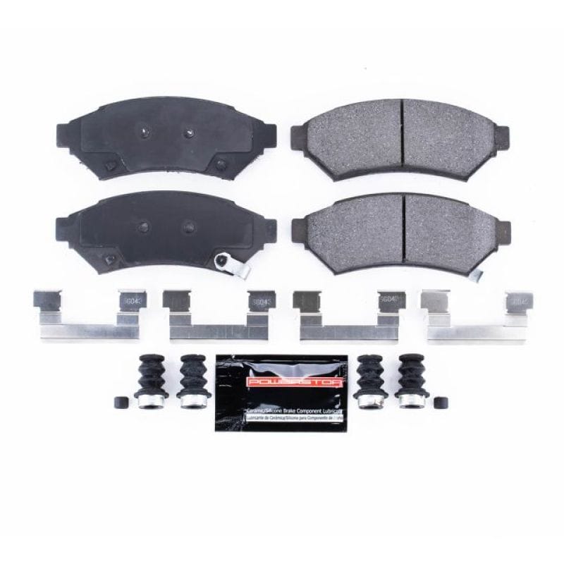 PowerStop — PowerStop - Z23 Daily Driver Carbon-Fiber Ceramic Brake Pads with Hardware Kit