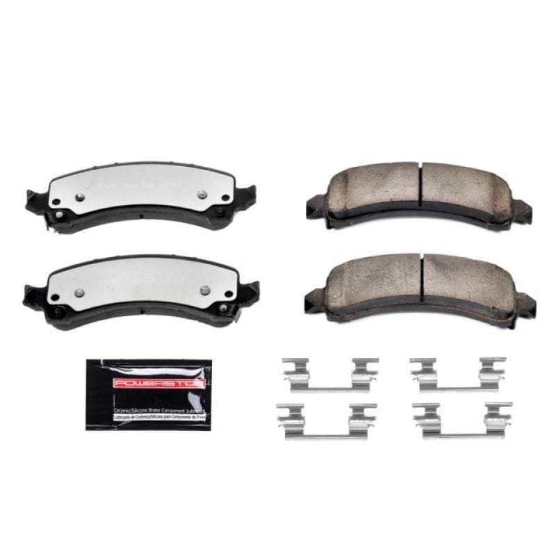 PowerStop — PowerStop - Z36 Truck and SUV Carbon-Fiber Ceramic Brake Pads with Hardware Kit