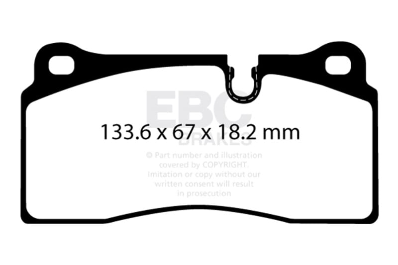 EBC — Redstuff Ceramic Low Dust Brake Pads