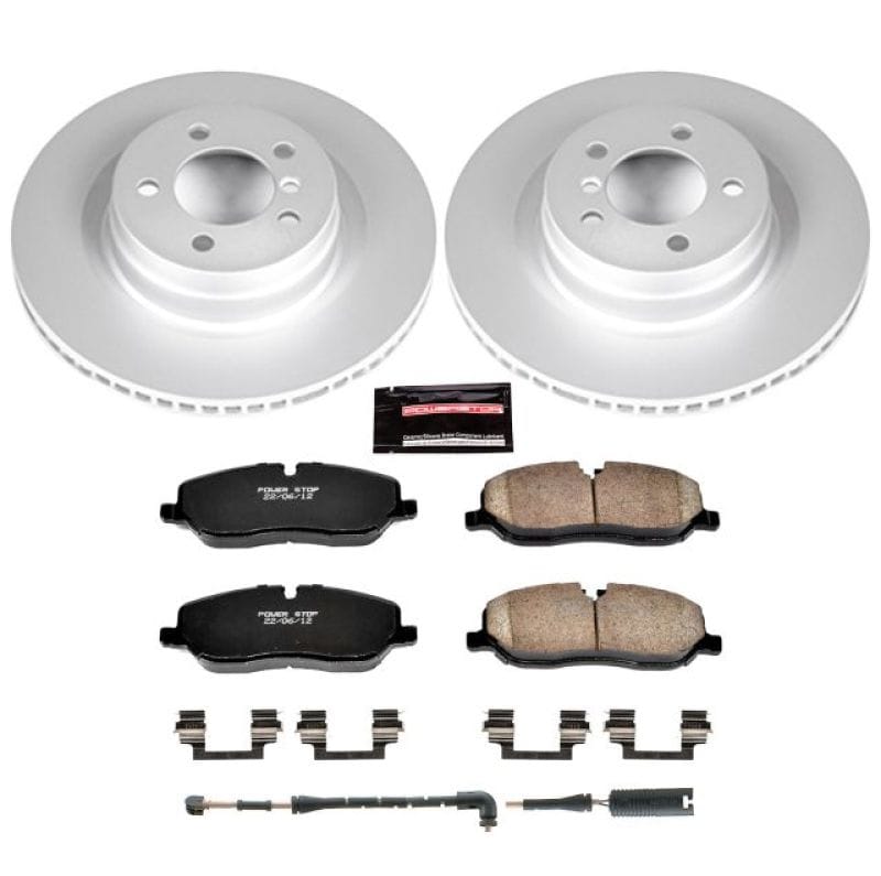 PowerStop — Genuine Geomet Coated Rotor and Carbon-Fiber Ceramic Brake Pad Kit
