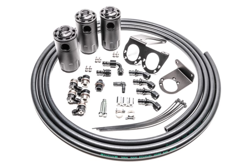 Radium Engineering — TRIPLE CATCH CAN KIT, NISSAN R35 GT-R, FLUID LOCK