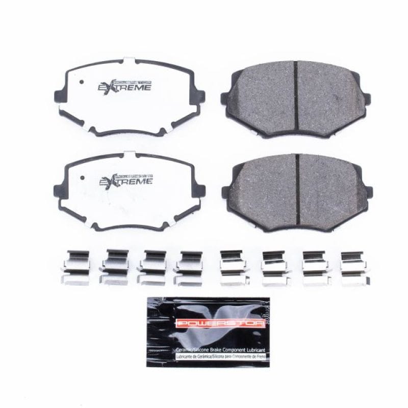 PowerStop — PowerStop - Z26 Performance Carbon-Fiber Ceramic Brake Pads with Hardware Kit