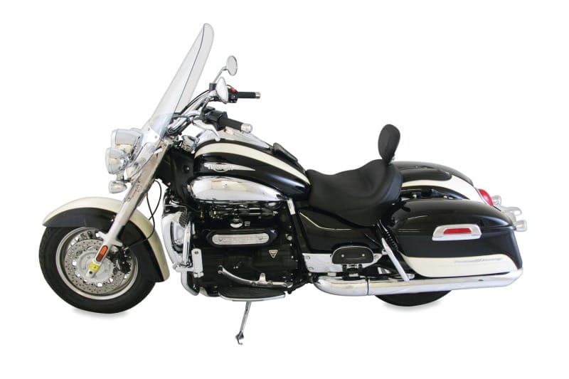 Mustang Motorcycle — Mustang 08-18 Triumph Rocket III Touring Standard 2PC Seat w/Driver Backrest - Black