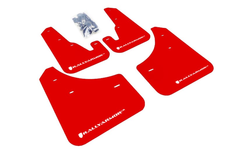 Rally Armor — Red Mud Flap/White Logo