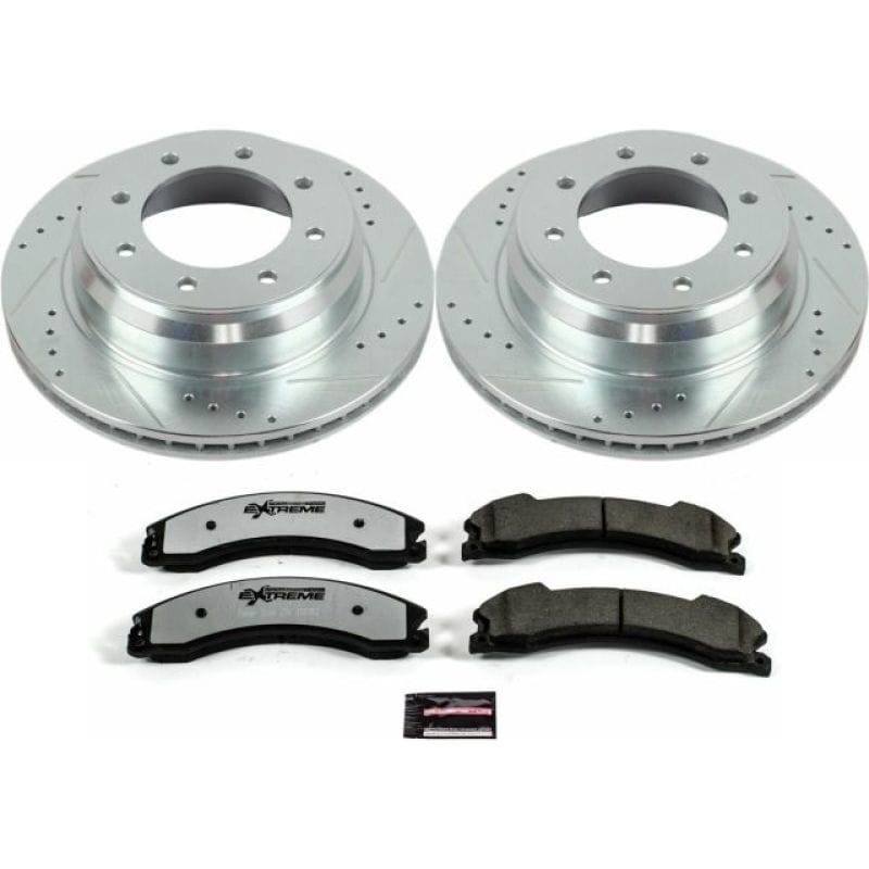 PowerStop — Z36 Truck and SUV Carbon-Fiber Ceramic Brake Pad and Drilled & Slotted Rotor Kit