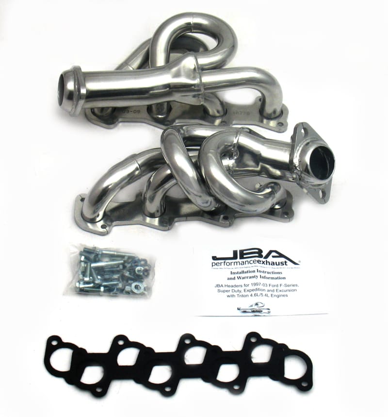 JBA — JBA 97-03 Ford F-150 4.6L 2V 1-1/2in Primary Silver Ctd Cat4Ward Header
Exhaust Header