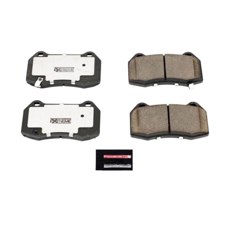 PowerStop — PowerStop - Z26 Performance Carbon-Fiber Ceramic Brake Pads with Hardware Kit