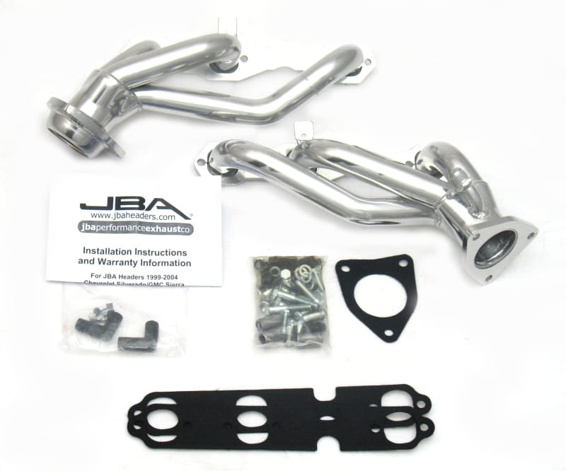 JBA — JBA 99-02 GM Truck 4.3L V6 w/o A.I.R. Injection 1-1/2in Primary Silver Ctd Cat4Ward Header
Exhaust Header