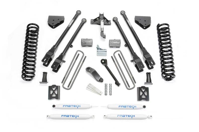 Fabtech — 6" 4LINK SYS W/COILS & PERF SHKS 05-07 FORD F250 4WD W/O FACTORY OVERLOAD
4 Link Lift System