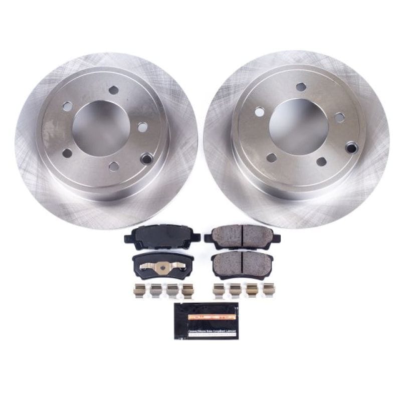PowerStop — OE Stock Replacement Low-Dust Ceramic Brake Pad and Rotor Kit