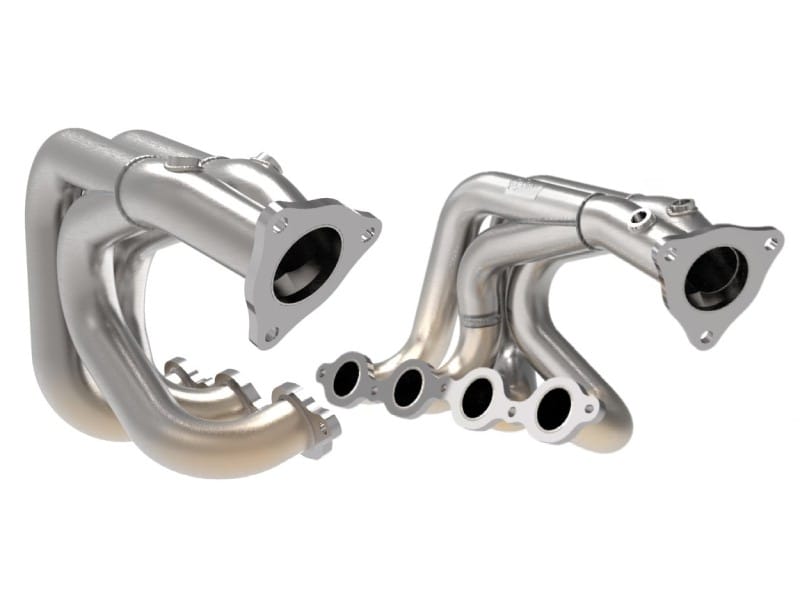 aFe — Twisted Steel 1-7/8 IN to 2-3/4 IN 304 Stainless Headers w/ Raw Finish