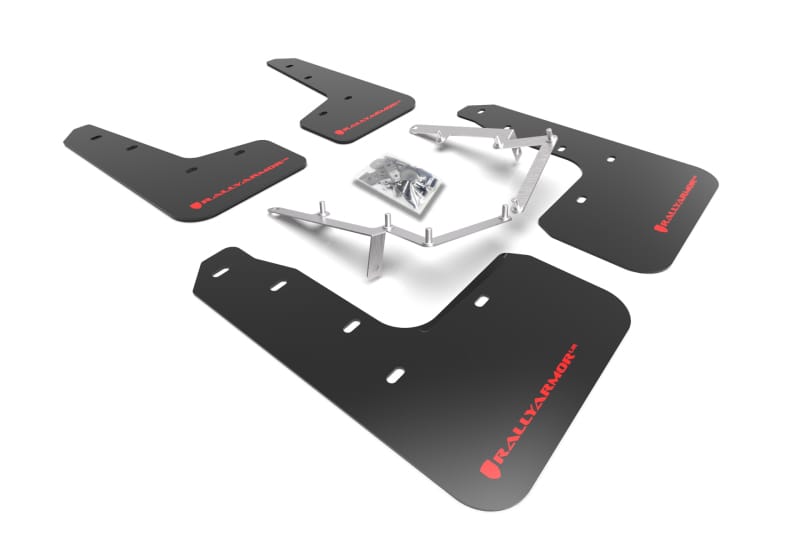 Rally Armor — Black Mud Flap/Red Logo