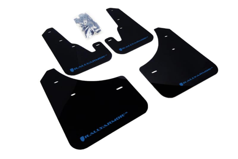 Rally Armor — Black Mud Flap/Blue Logo