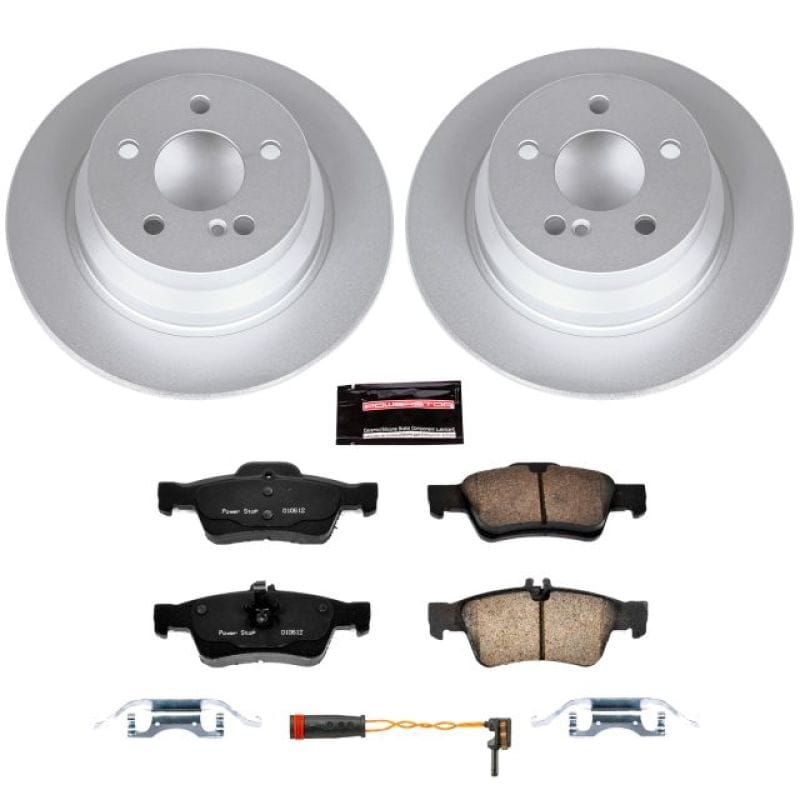 PowerStop — Genuine Geomet Coated Rotor and Carbon-Fiber Ceramic Brake Pad Kit