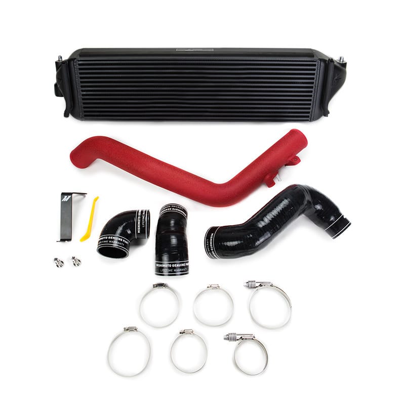 Mishimoto — Intercooler Kit, Black/Red, fits Honda Civic Type R 2017-2021
