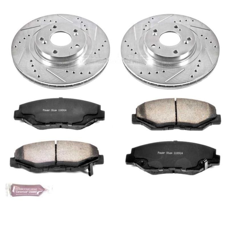 PowerStop — Z36 Truck and SUV Carbon-Fiber Ceramic Brake Pad and Drilled & Slotted Rotor Kit