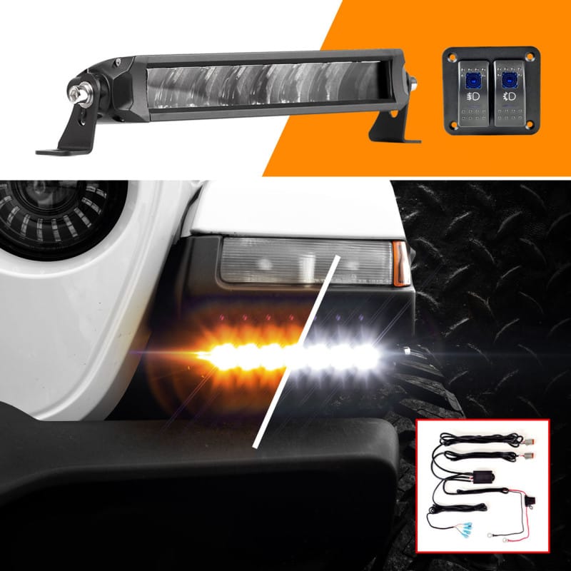 XKGLOW — XK Glow Razor Light Bar Fog + Strobe Kit 6in