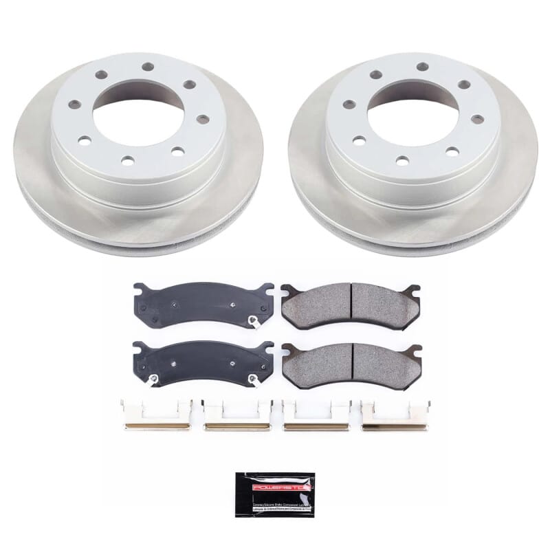 PowerStop — Semi-Coated Rotor and Low-Dust Ceramic Brake Pad Kit