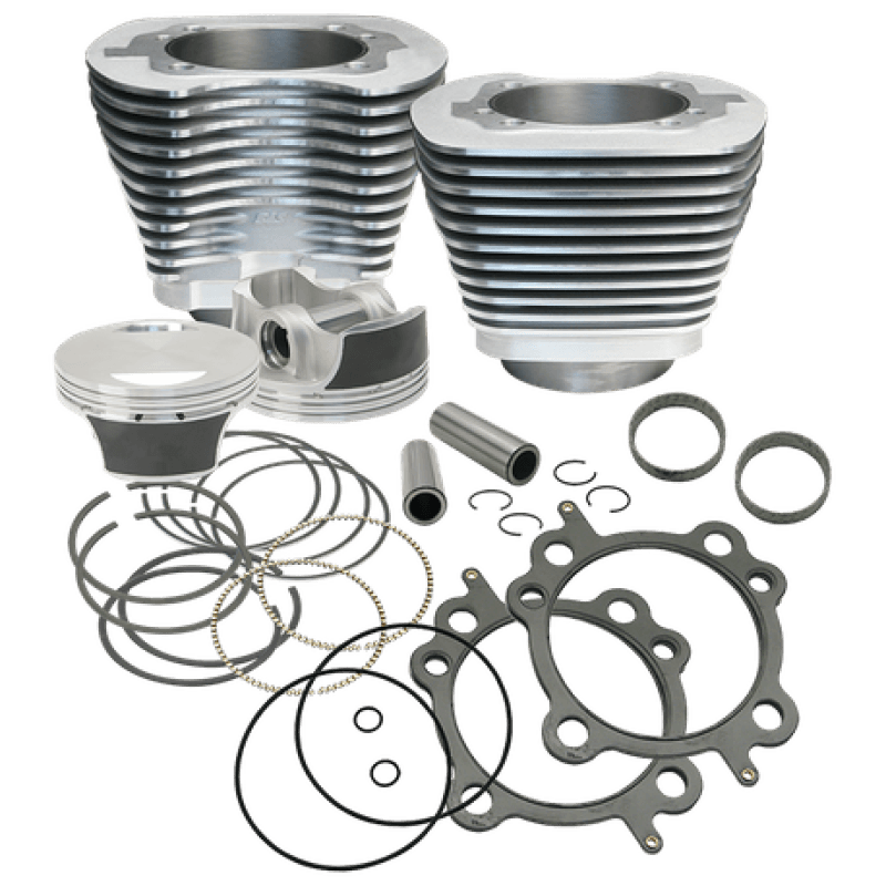 S&S Cycle — S&S Cycle 07-17 BT 106in Big Bore Cylinder Kit - Silver