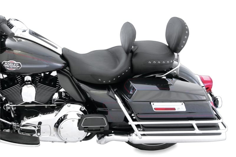 Mustang Motorcycle — Mustang 08-21 Harley Electra Glide Standard Super Touring Recessed Passenger Seat - Black