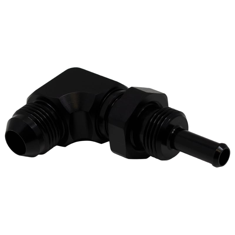 DeatschWerks — 90-Deg. 8AN to 5/16 in Barb Bulkhead