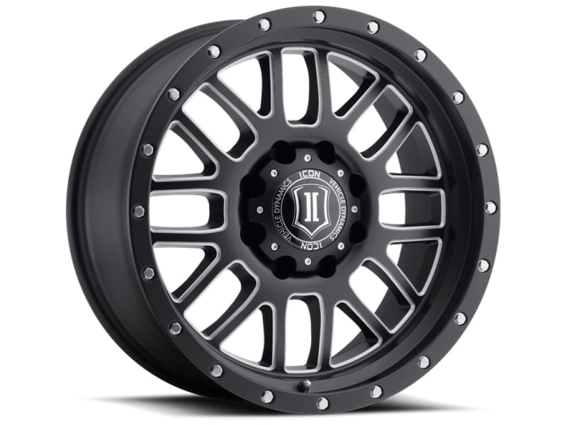 ICON — ICON ALLOYS ALPHA SAT BLK MILL WIN - 20 X 9 / 5 X 150 / 16MM / 5.625" BS