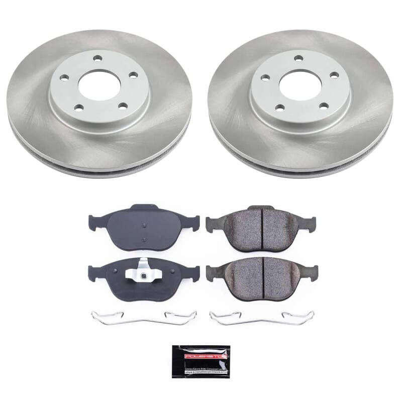 PowerStop — Semi-Coated Rotor and Low-Dust Ceramic Brake Pad Kit