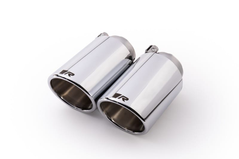 Remus — Remus Stainless Steel 102mm Angled Chrome w/Adj Clamp Tail Pipe Set (Pair)