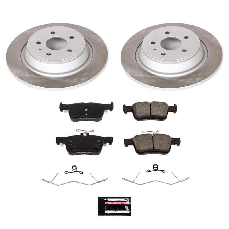PowerStop — Semi-Coated Rotor and Low-Dust Ceramic Brake Pad Kit