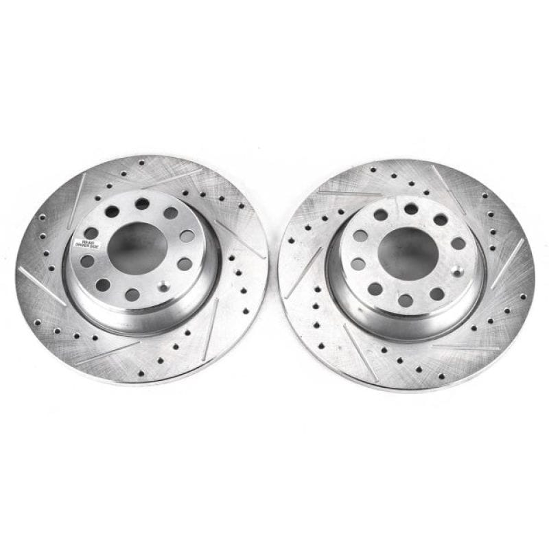 PowerStop — PowerStop Evolution Performance Drilled, Slotted & Plated Brake Rotor Pair