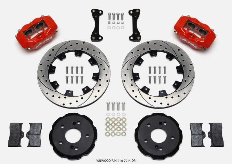 Wilwood — KIT,FRONT,FDLI,RSX,ACURA,02-03,12.19 ROTOR,DRILLED,RED